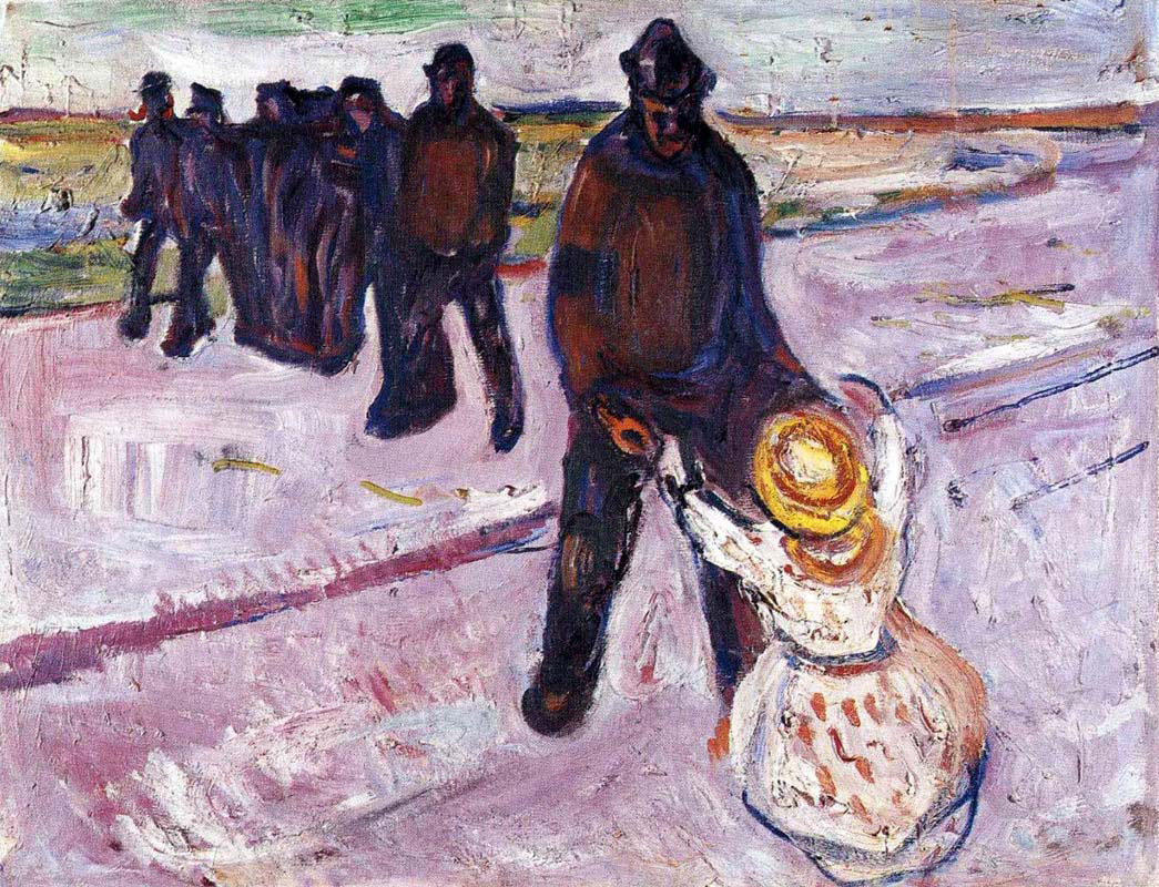 worker and child